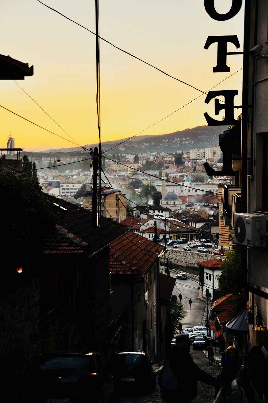 things to do in sarajevo, view of the city at sunset