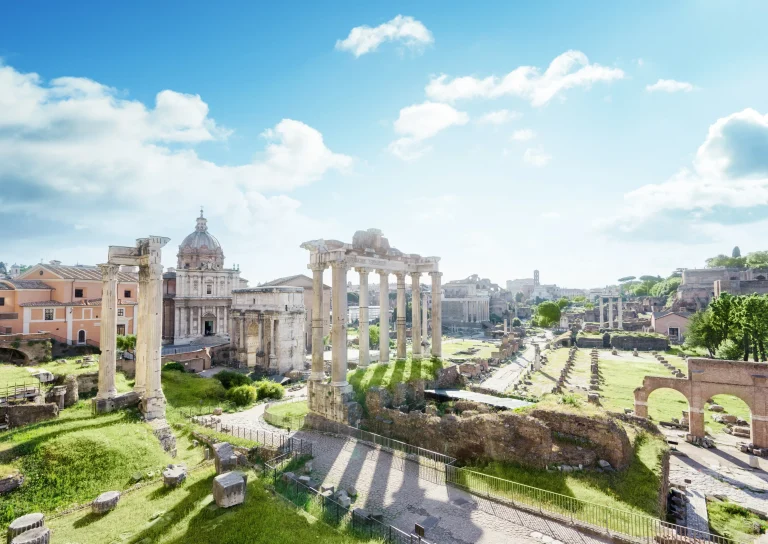 Roman ruins in Rome, Italy