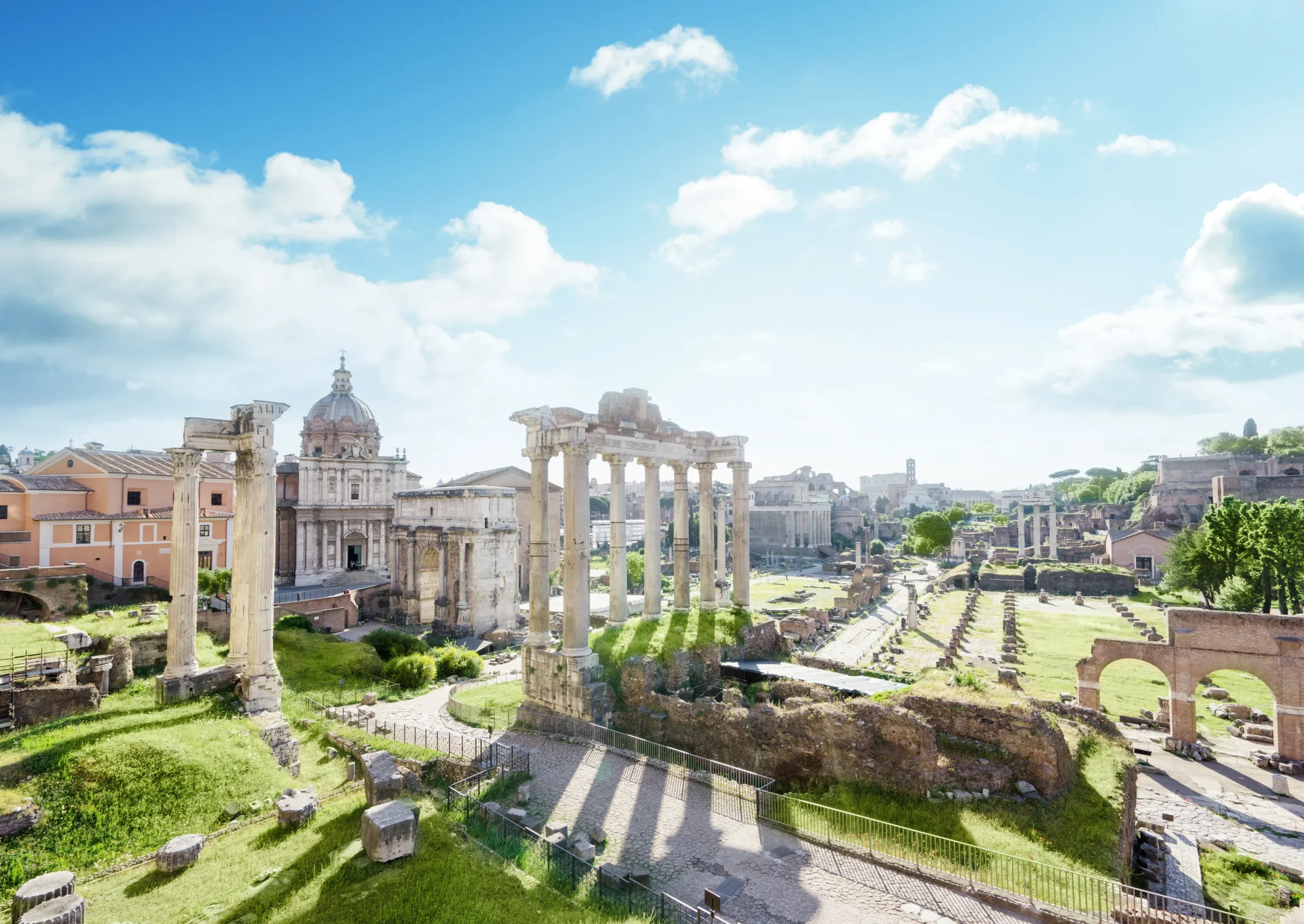 Roman ruins in Rome, Italy