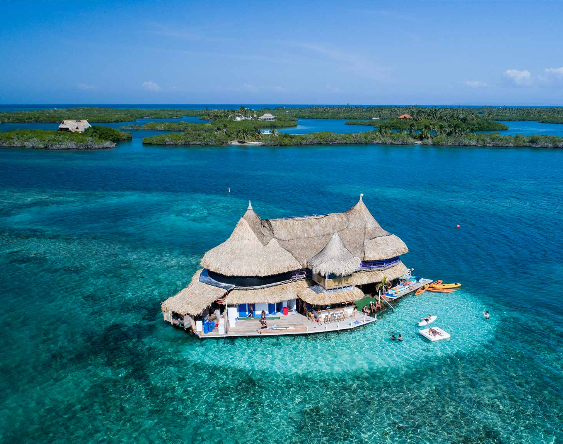 Aerial View of Casa en el Agua Hostel