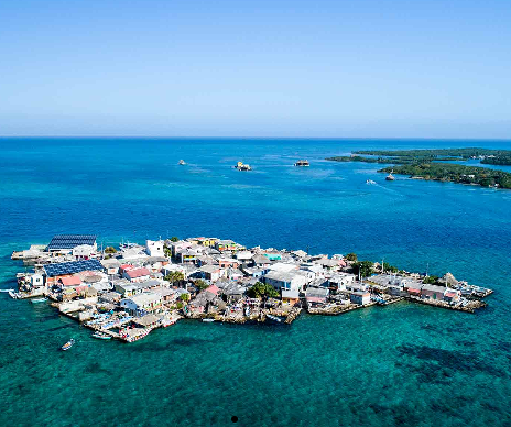 Aerial View of Santa Cruz del Islote