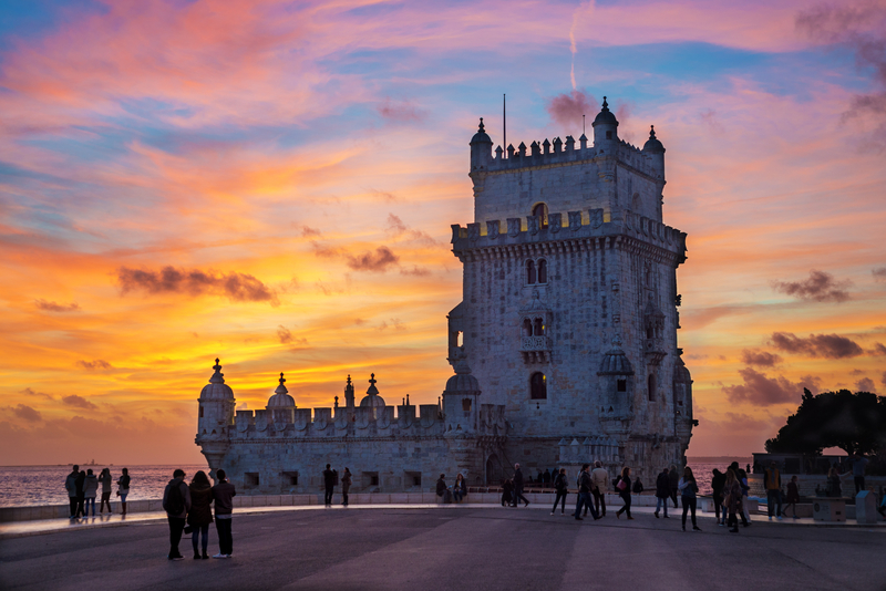 View of Belem Tower in Lisbon Portugal - Best Places for Solo Men Travel