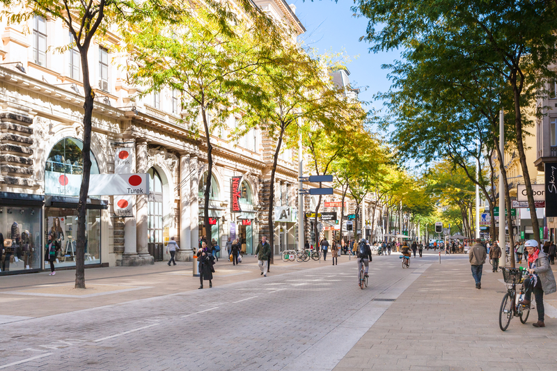 View of Mariahilferstrasse Street in Vienna - Best Area to Stay in Vienna