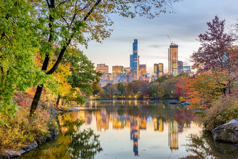 New York City Buildings View from Central Park - Solo Female Travel USA
