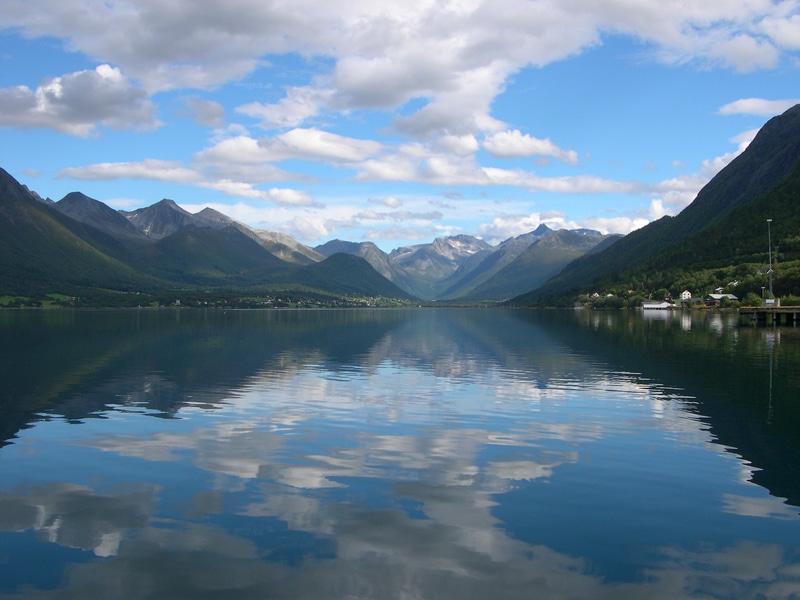 View of Fjords near Andlsnes, Norway - Safest Countries for Solo Female Travelers