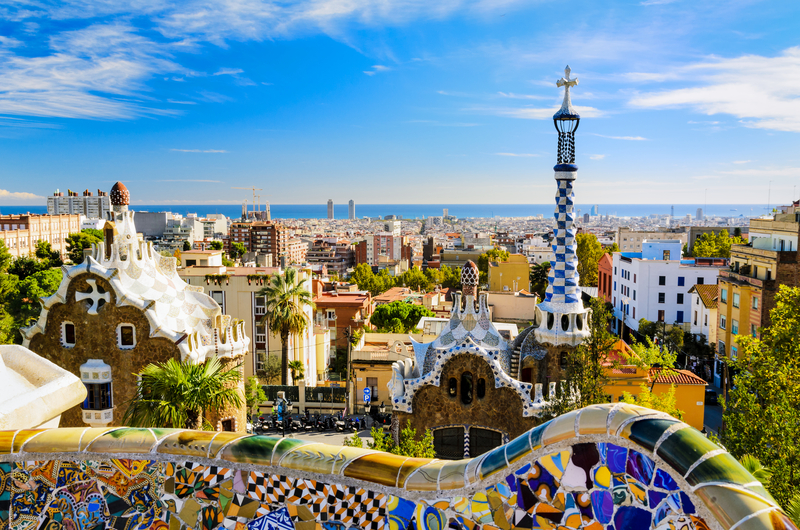 View of Park Guell in Barcelona - Best areas to Stay in Barcelona First Time