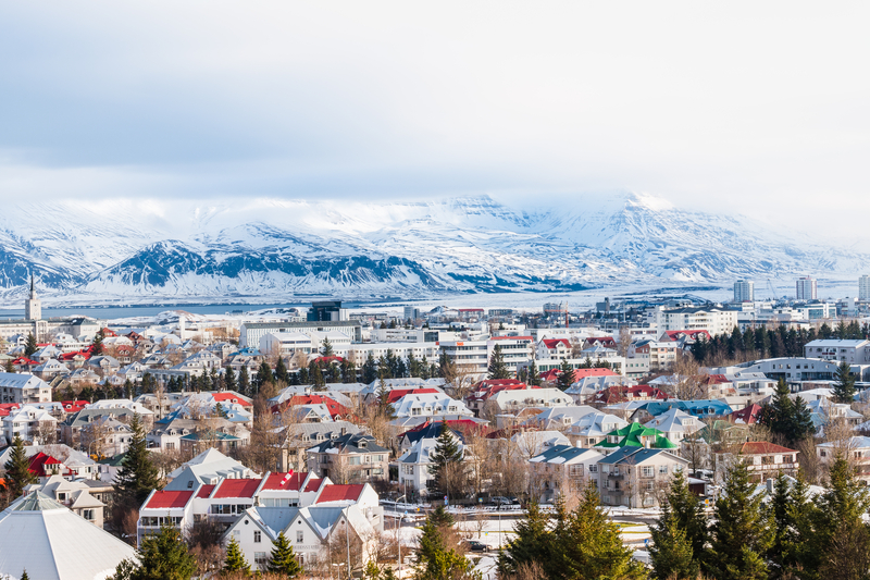 View of Reykjavik Iceland Winter Season - Best Places for Solo Men Travel