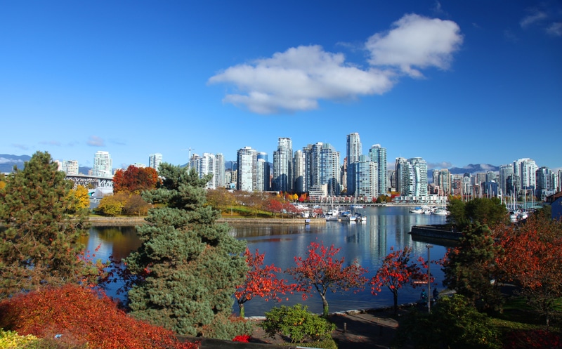 View of Vancouver City, Canada - Safest Countries for Solo Female Travellers