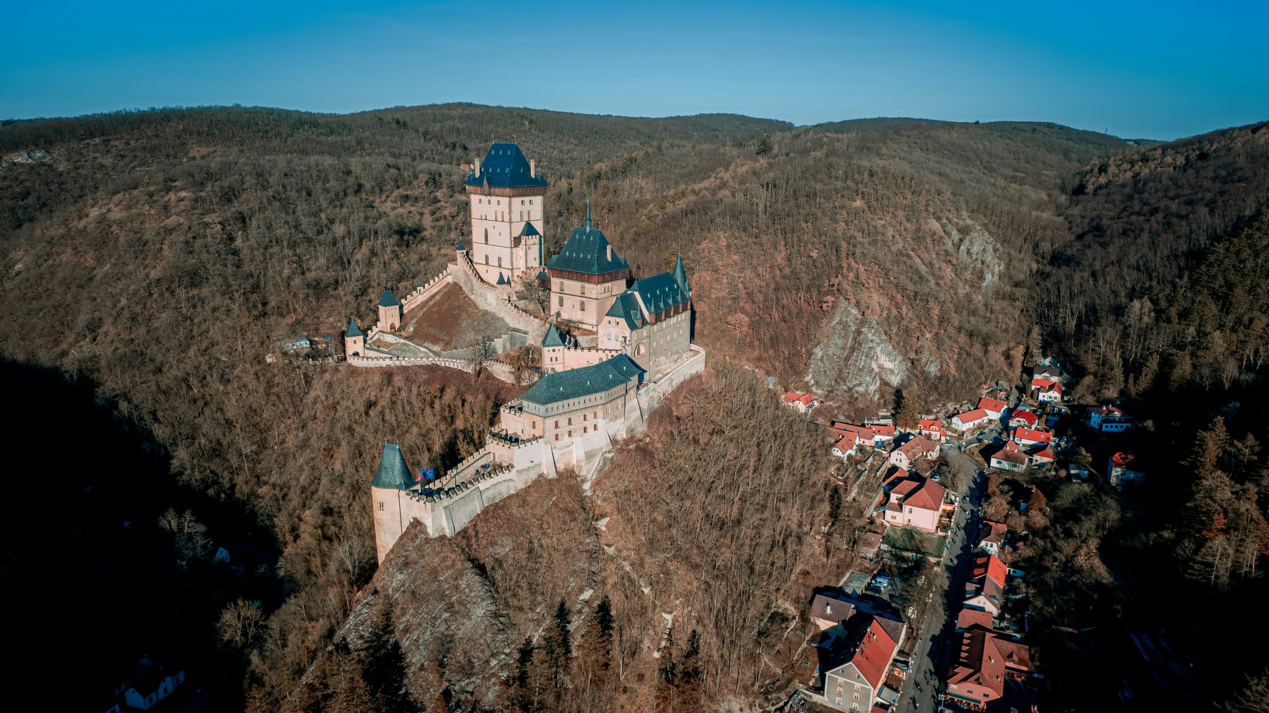 Karlštejn Castle in czech republic, day trips from prague