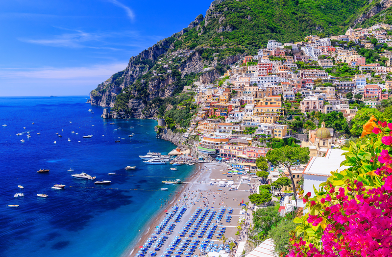 View of Beautiful Amalfi Coast Italy - Solo Travel 40s