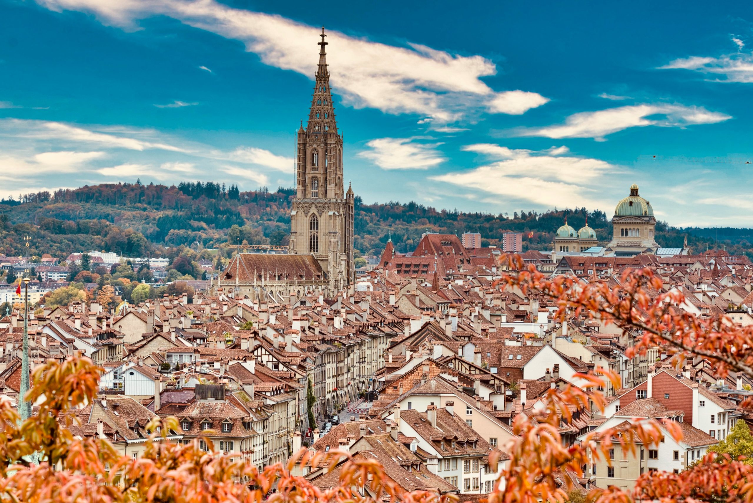 brown and white concrete building in bern, switzerland, day trips from zurich