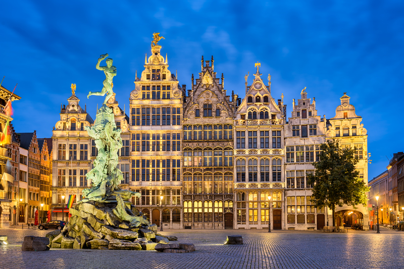 View of Antwerp Belgium