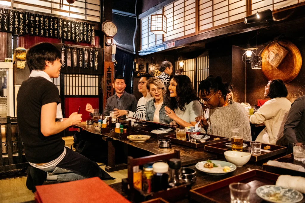 people in a bar in japan