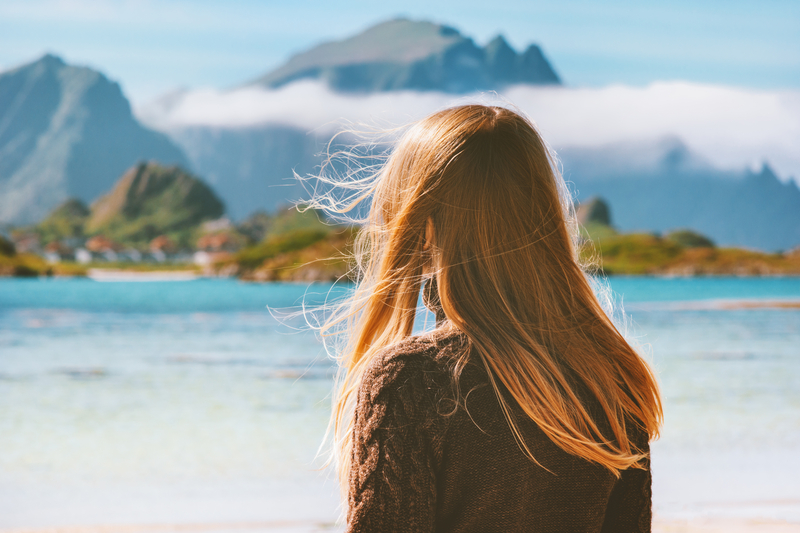 Solo Woman Traveller at Beautiful Beach - Solo Beach Vacation