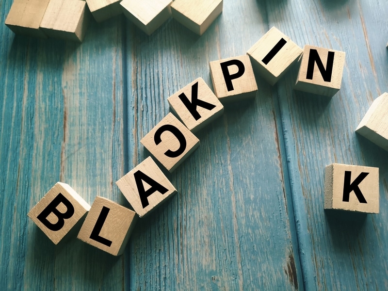 Blocks Forming Blackpink Word