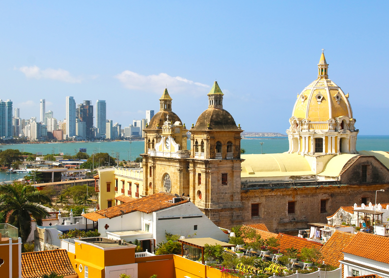 Aerial View of Cartagena Colombia - Solo Travel Over 30