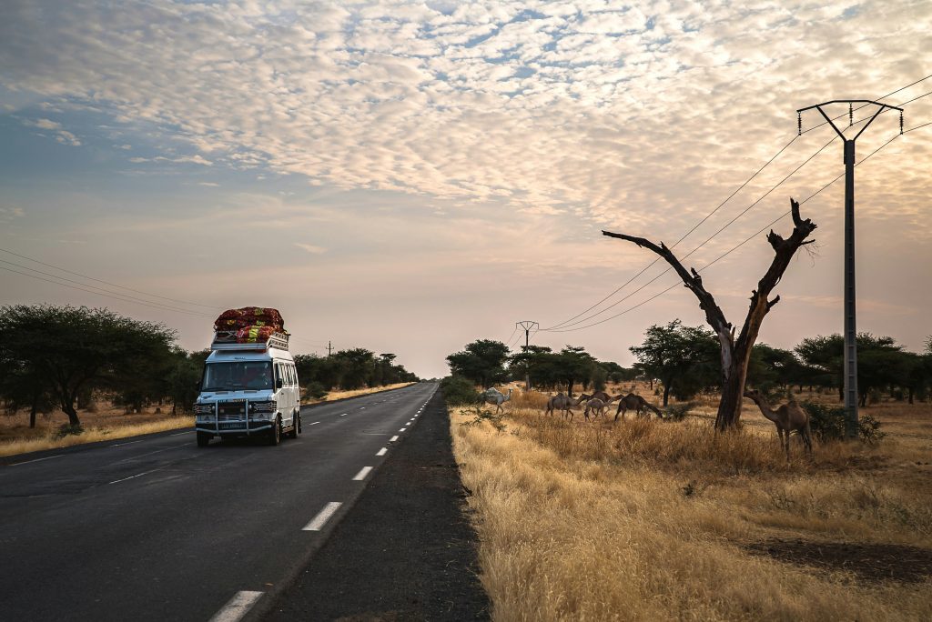 Buses, shared taxis and hire cars