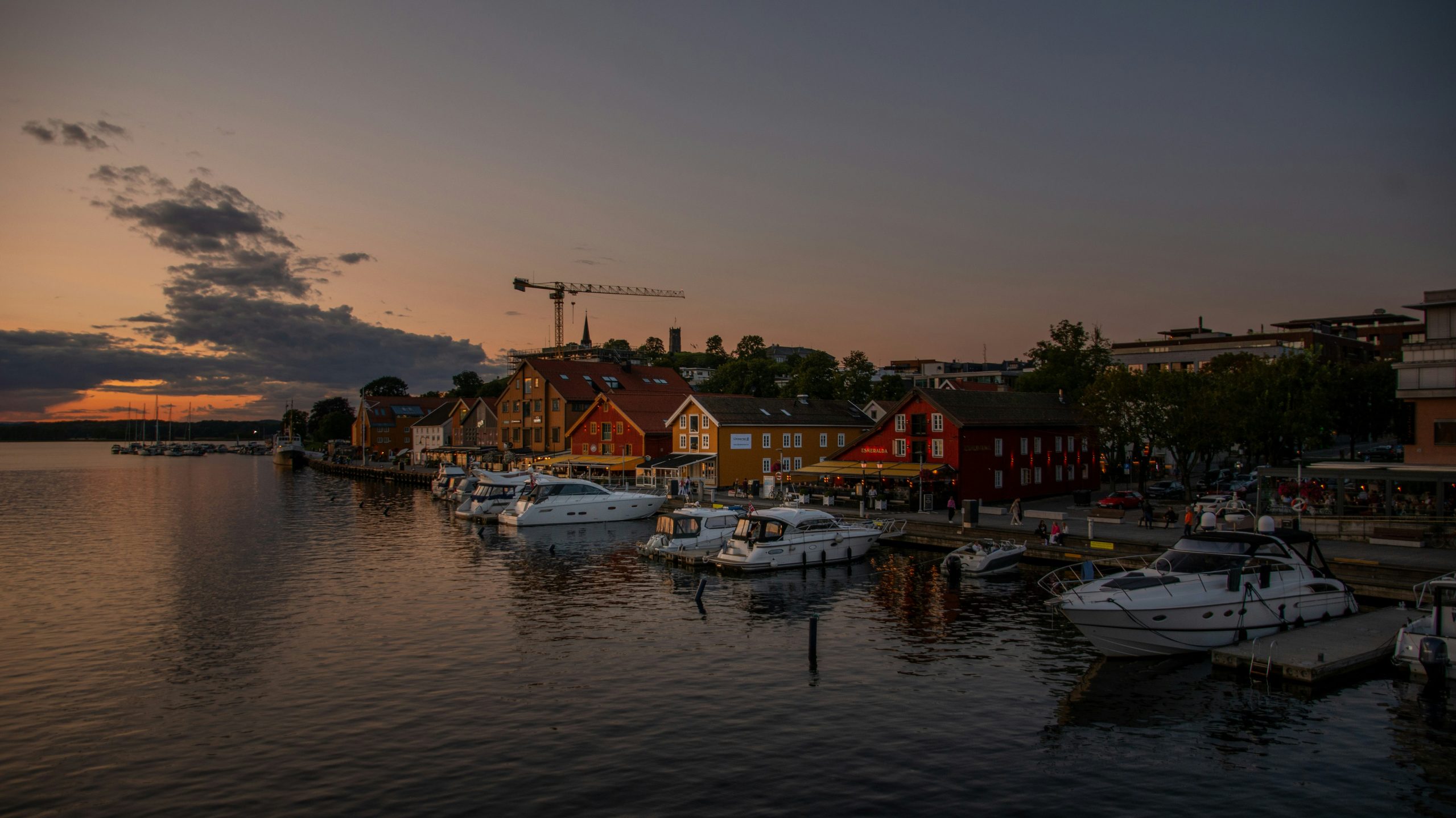 a harbor filled with boats