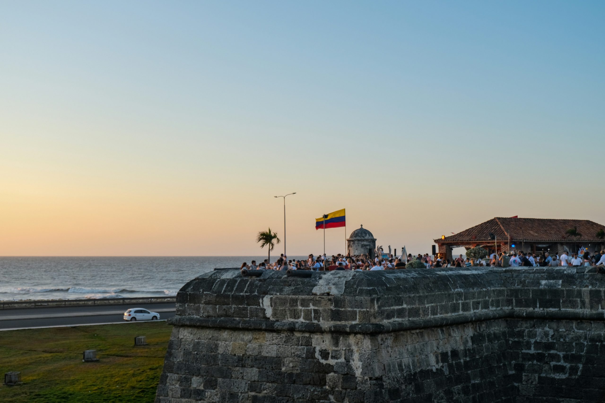 cartagena columbia sunset