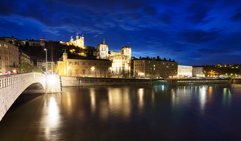 Lyon View at Night