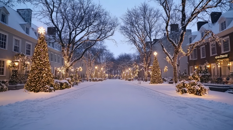 Quebec City at Christmas Time with Snow - Solo Holidays Christmas