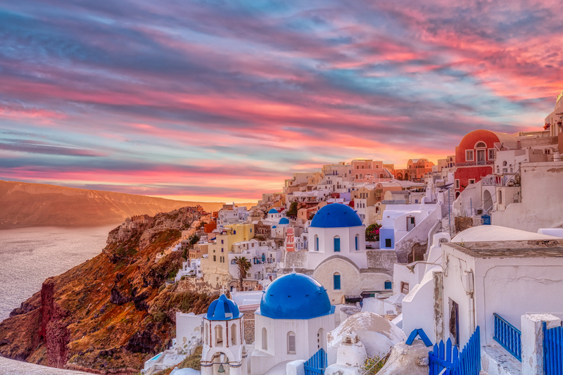 View of Oia Sunset at Santorini - Best Area to Stay in Santorini