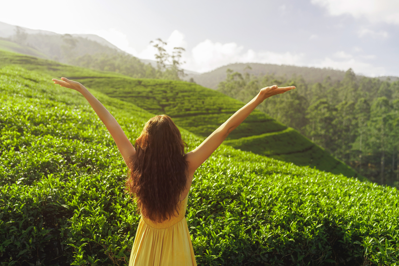 Solo Travel Woman at Sri Lanka Tea Plantations - Best Solo Female Travel Destinations
