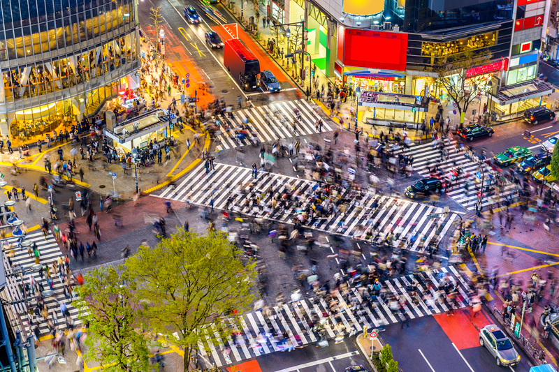Aerial View of Tokyo Street - Over 40s Solo Travel