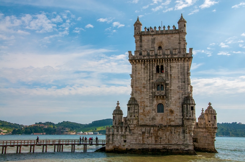 View of Torre de Belem in Lisbon Portugal - Where to Stay in Lisbon First Time