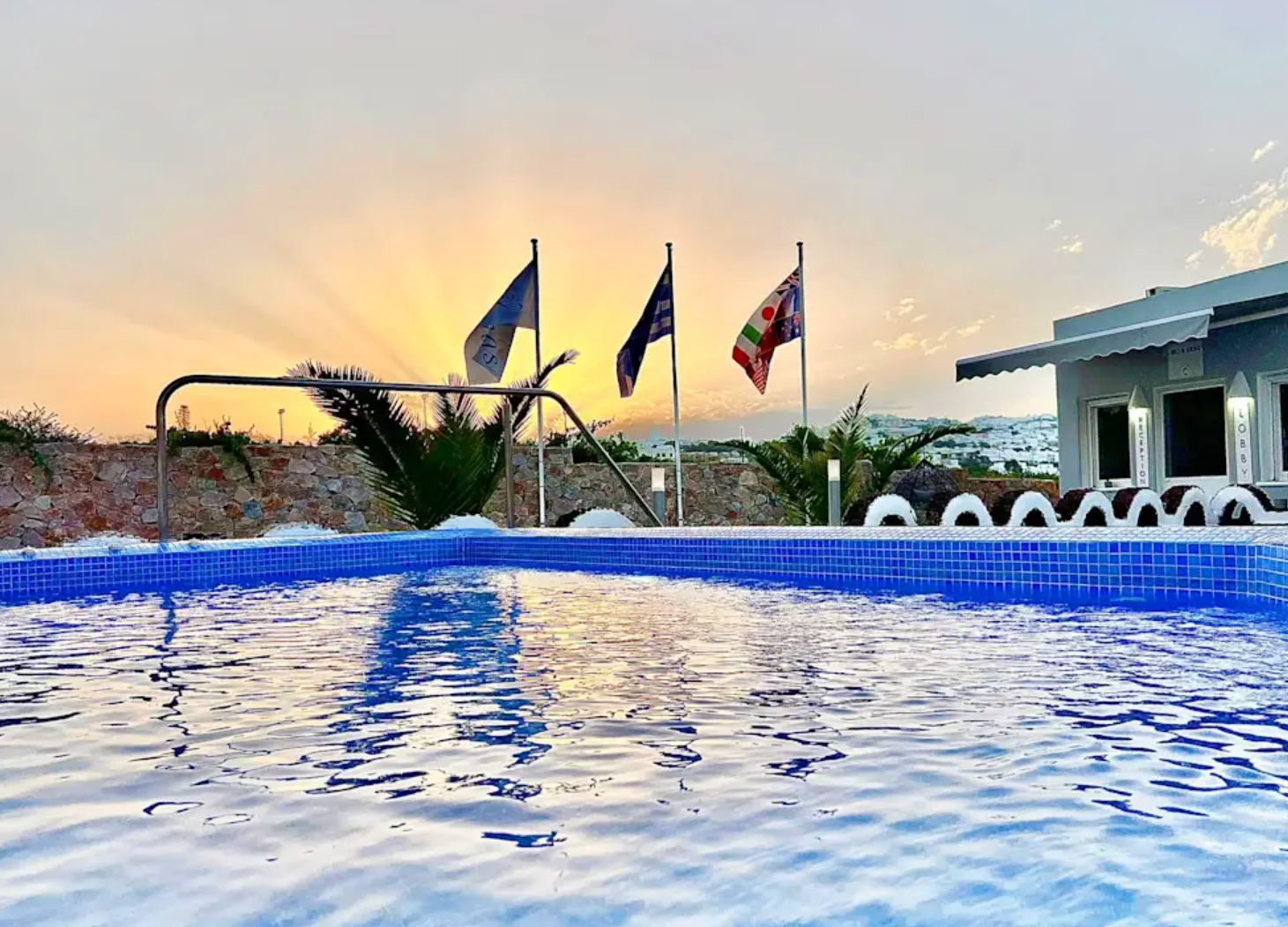 Villa Agas Hostel Pool View - Where to Stay in Santorini