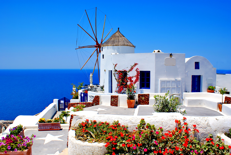 Windmill in Santorini Greece - Where to Stay in Santorini